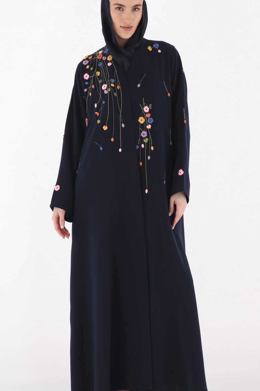 Falling Flowers, Navy