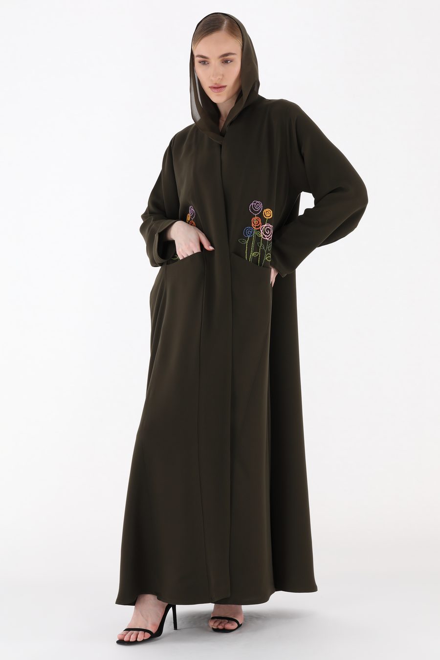 Pocket Flowers, Olive