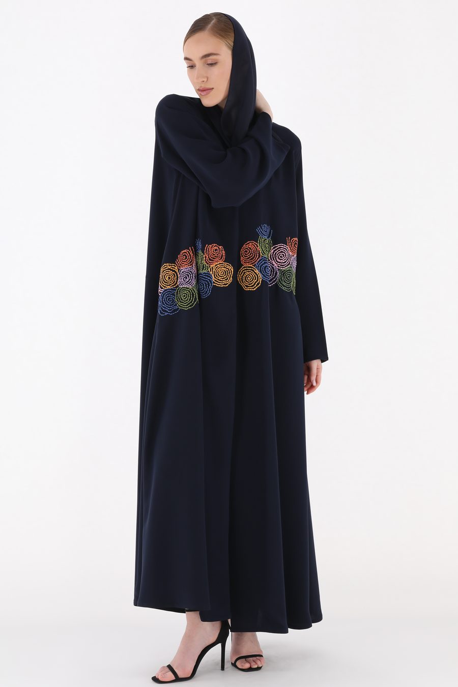 Round Flowers, Navy
